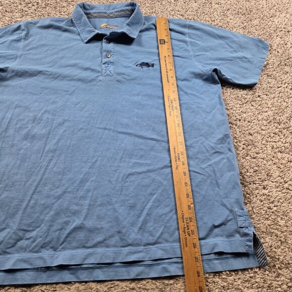Orvis Polo Shirt Mens Large Blue Short Sleeve Casual Performance Golf - Picture 4 of 6